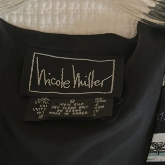 Vintage Nicole Miller Multicolor Memphis-Themed Graphic Vest - Picture 2 of 3